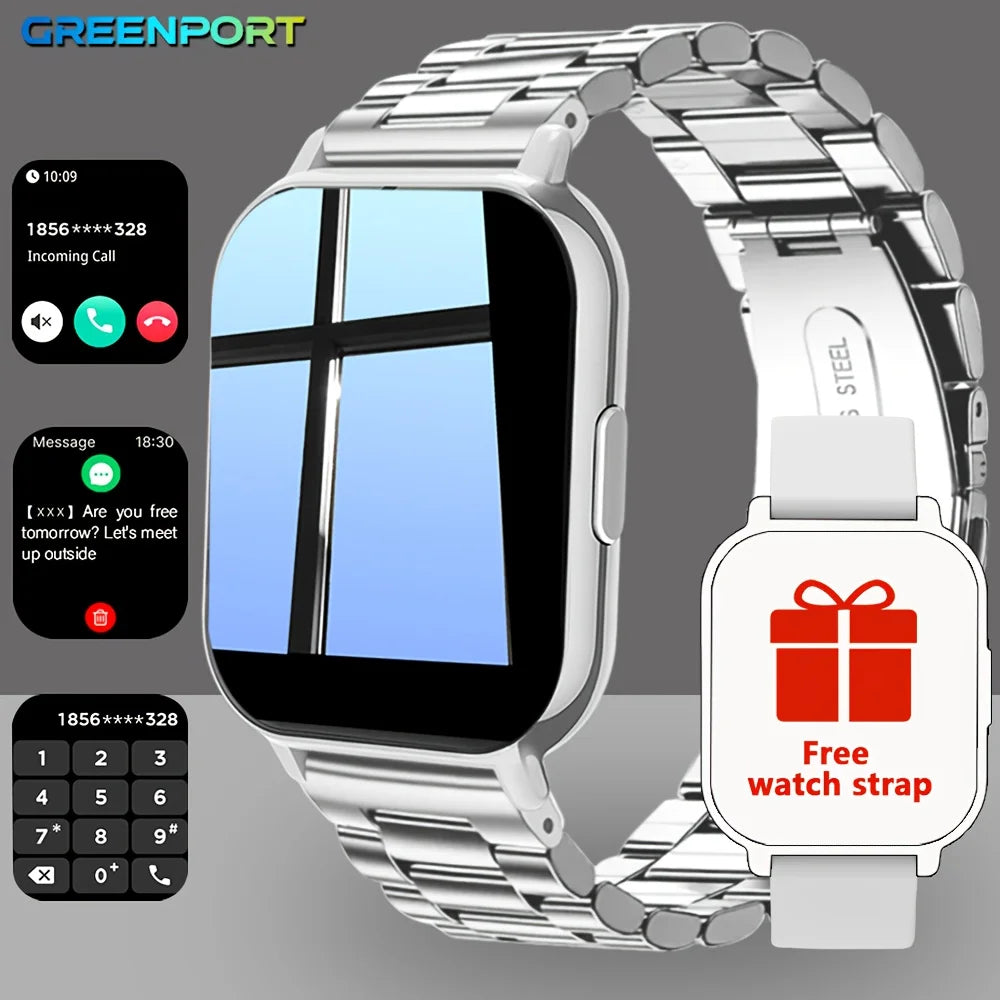 Smart Watch For Men Fitness Tracker With Call Messages Alarm Remote USB Powered