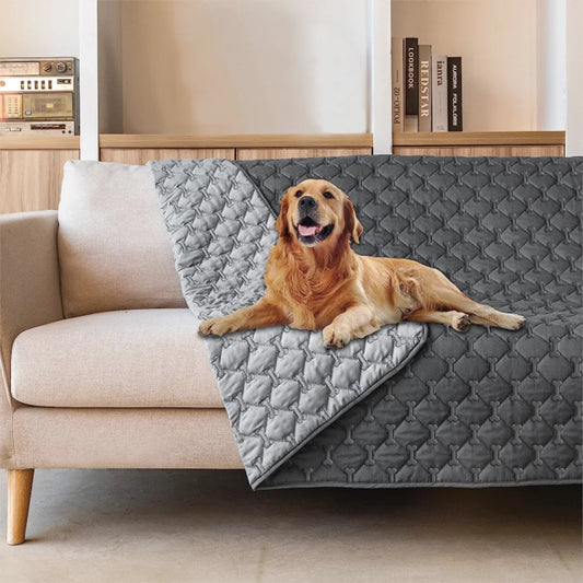 Extra Large Double-Faced 100% Waterproof Dog Bed Cover Reversible Pet Blanket Protector for Sofa Couch