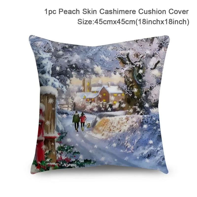 Christmas Cushion Cover For Home Decor 2025 2026 Pillowcase