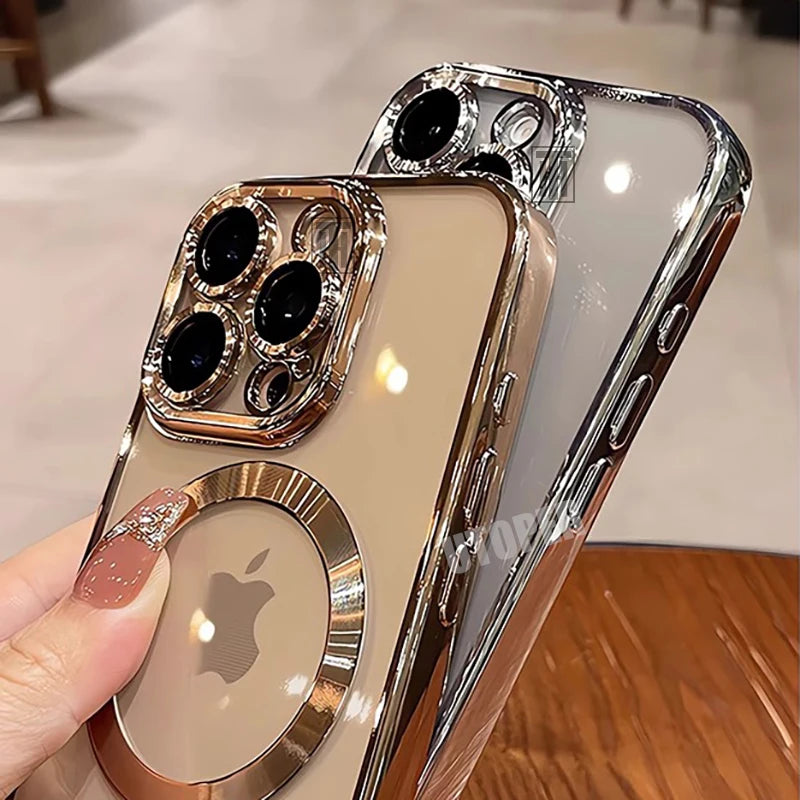Desert Gold Case For iPhone 17 Series Pro Max Plus Magnetic Lens Protection