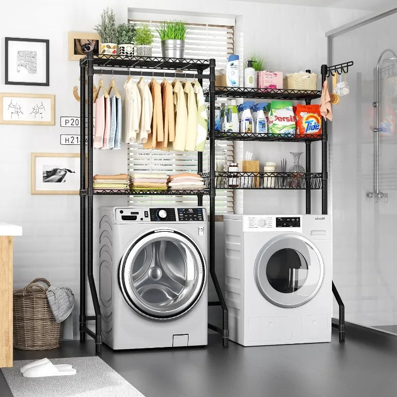 Washer Dryer Shelves Heavy Duty Laundry Room Storage 5 Tier Adjustable Wire Rack