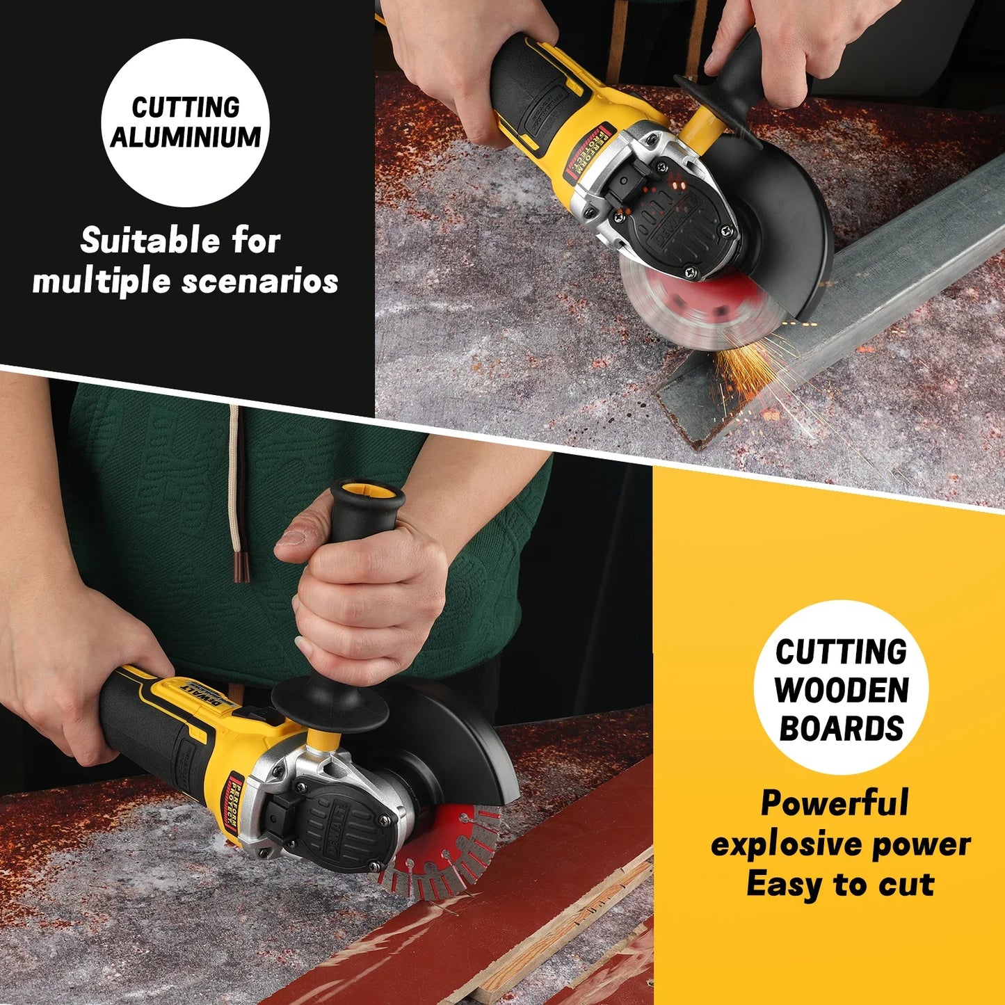2025 DEWALT DCG405NT 100 125mm 18V Lithium Powered Brushless Flat Head Angle Grinder Bare Tool for Precision Cutting