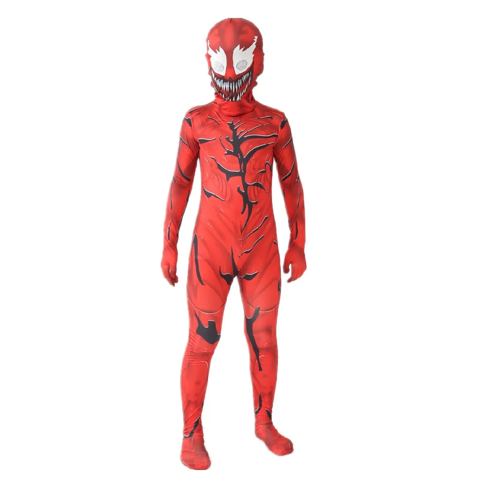 Halloween Cosplay Costume Skeleton Bone Clothes Superhero Jumpsuit Children's and Adult Spiderman Cosplay costume Jumpsuit Gift