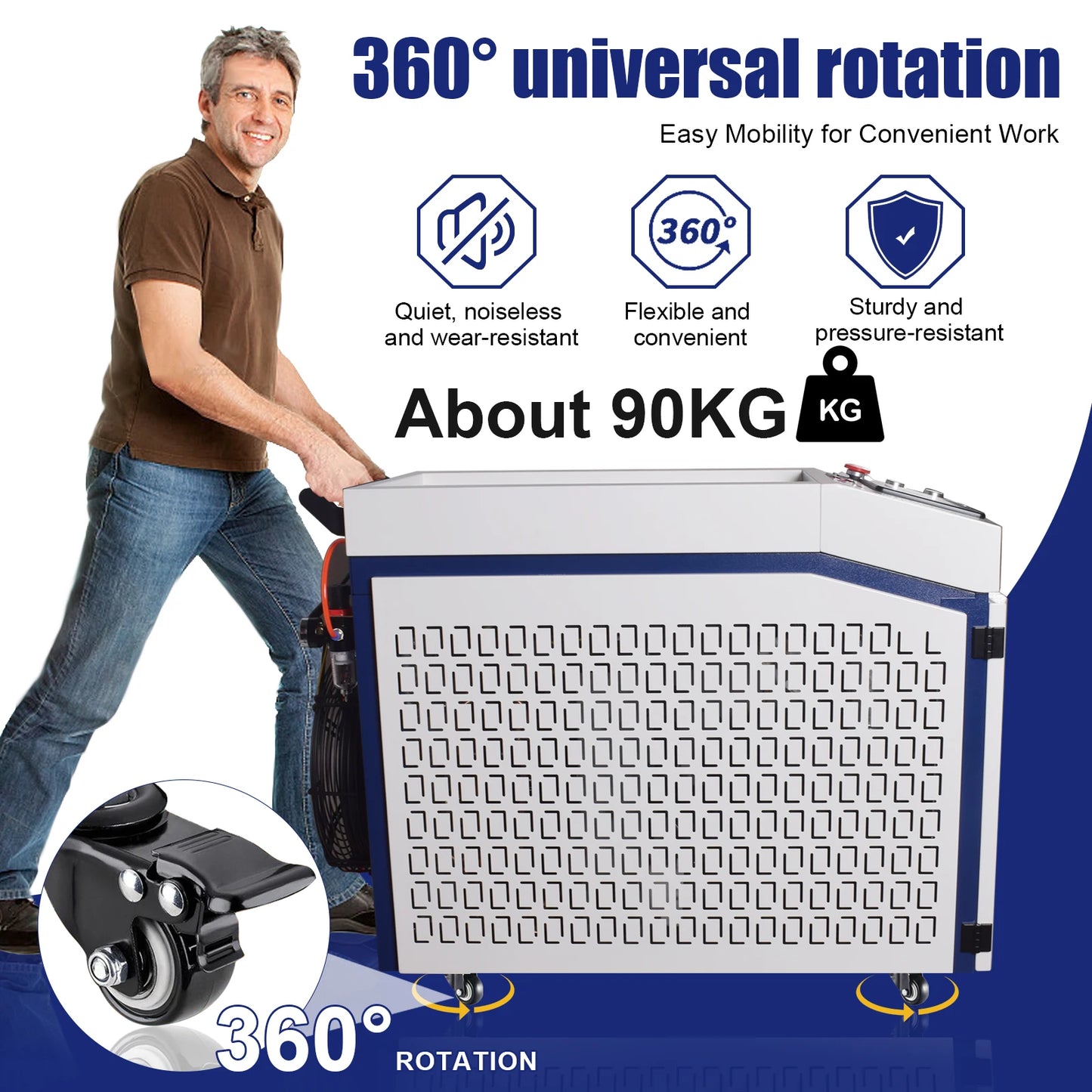 3000W 4 In 1 Fiber Laser Welding Cutting Cleaning Soldering Machine