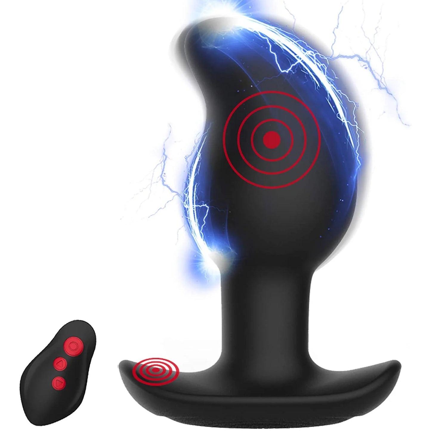 Anal Electric Shock Vibrator Prostate Massager Butt Plug