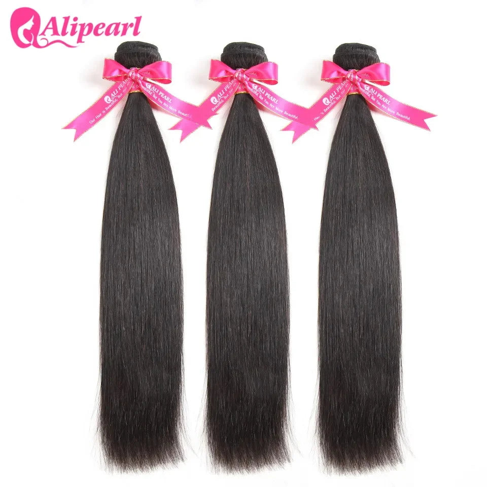 Ali Pearl Peruvian 100 Percent Human Hair Straight Bundles 10 To 36 Inch Remy
