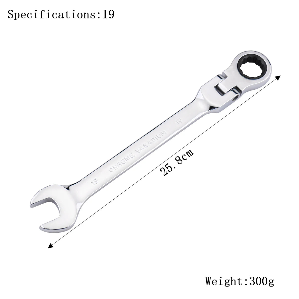 Ratchet Wrench of Keys Spanner Set Hand Tool 72-Tooth Ratchet