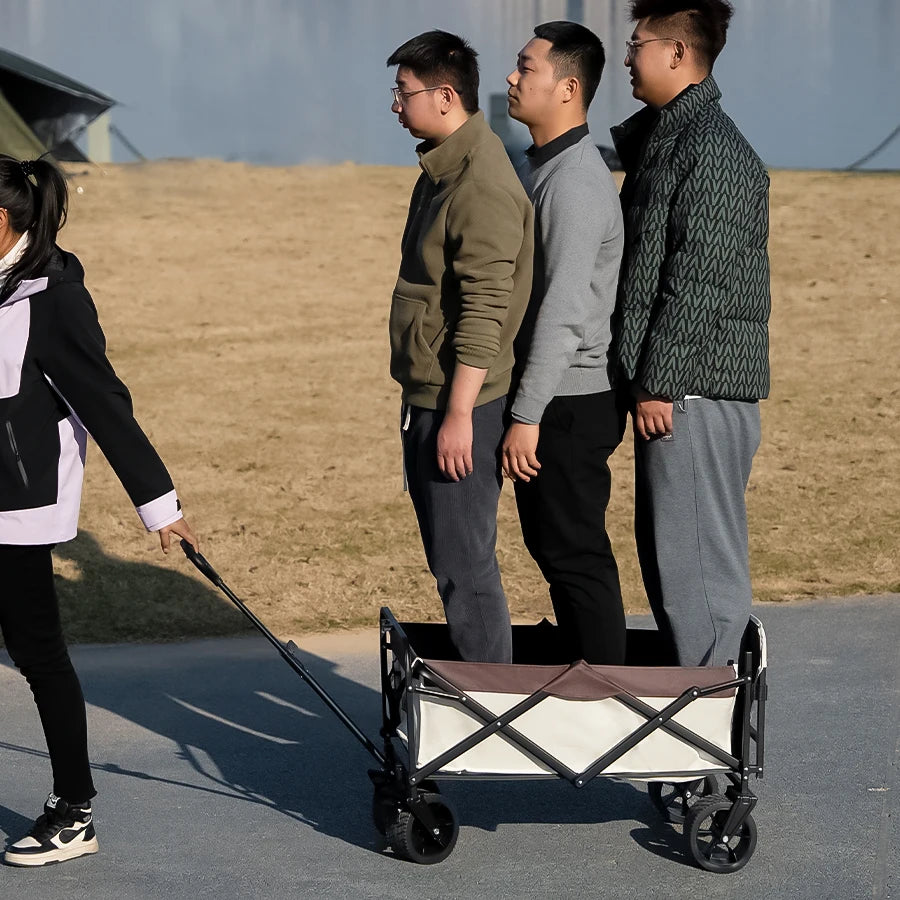 Collapsible Folding Utility Beach Cart Wagon Heavy Duty Large Capacity