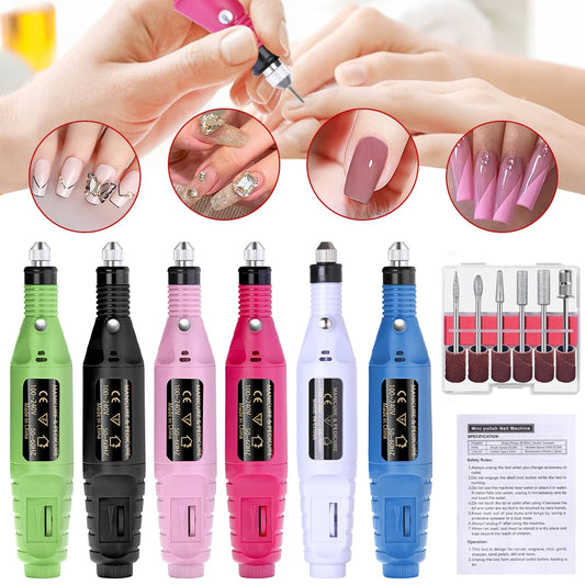 LULAA Strong Function Nail Drill Machine Set Electric Sander