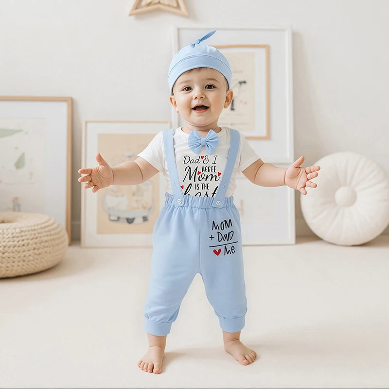 Toddler Boy Casual Wear Short Sleeve T-shirt and Shorts Set