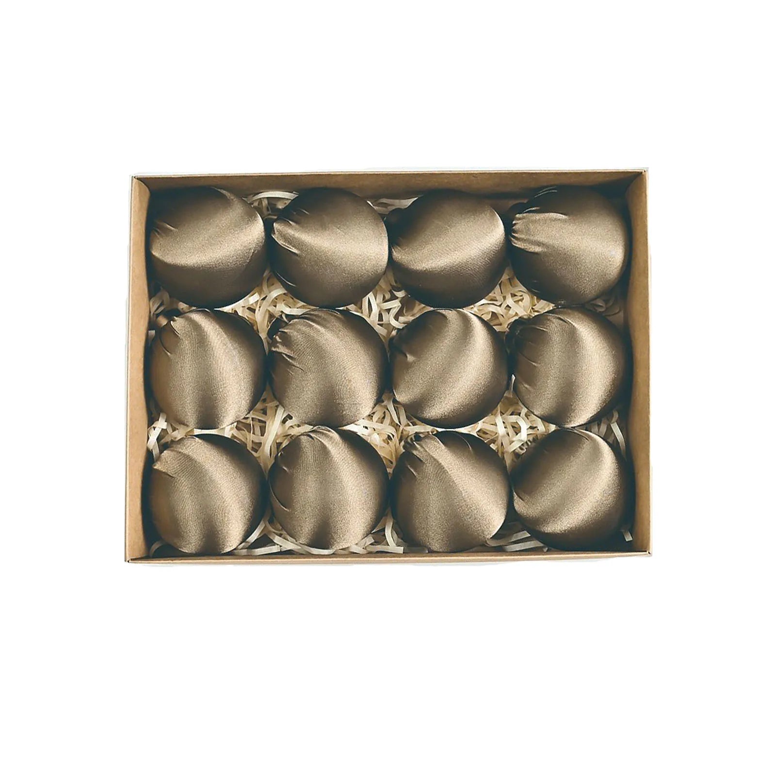 12pcs Glossy Velvet Christmas Ball Ornaments For Tree 2025