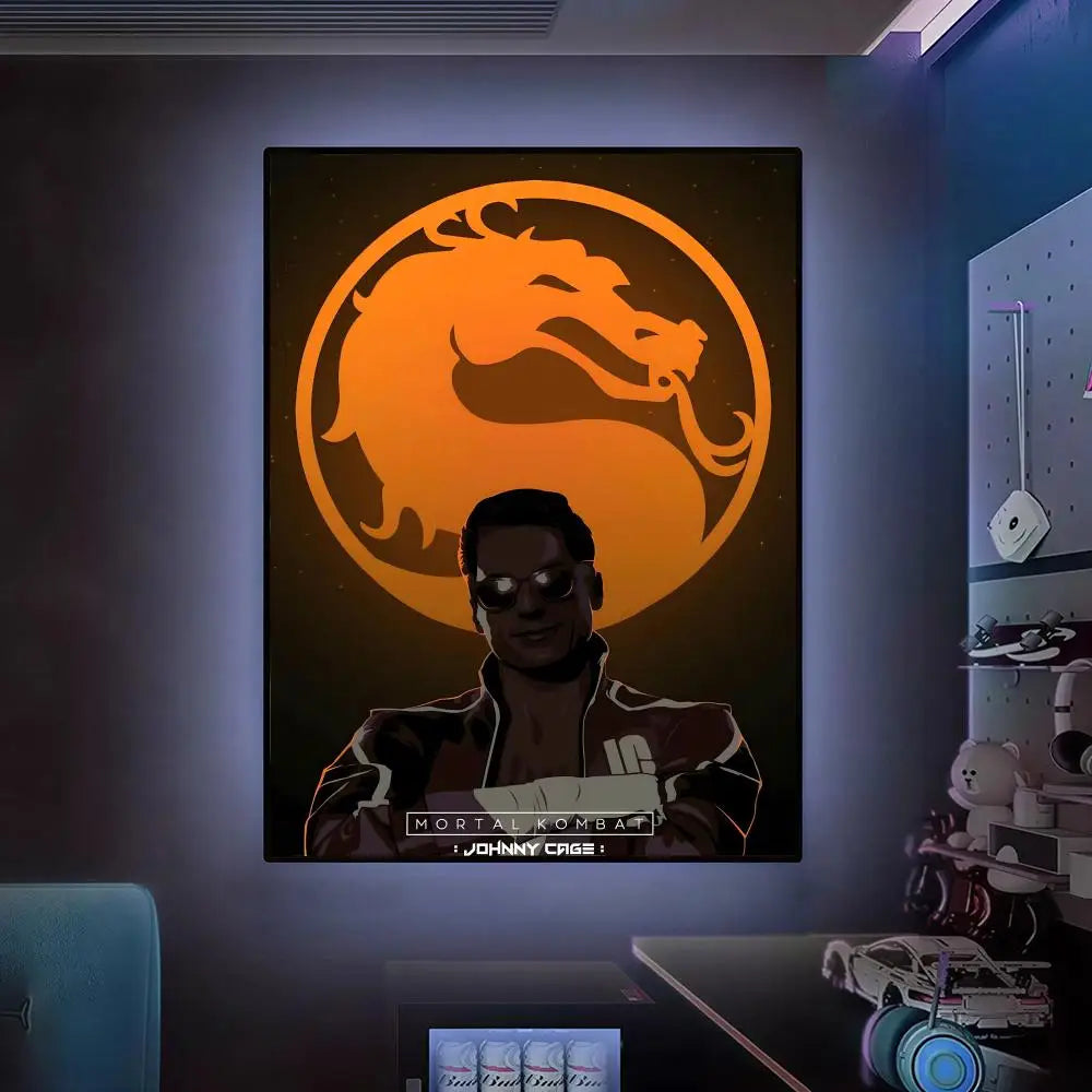 Mortals K Kombat Video Game Poster HD Waterproof Wall Art Self Adhesive Decor