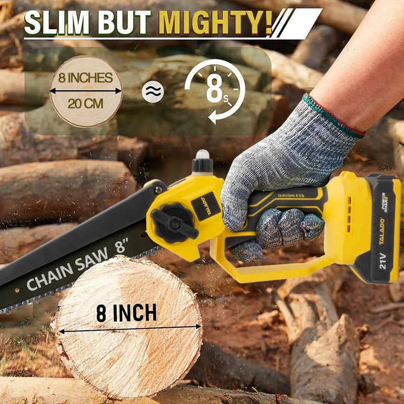 20V 6 In 1 Power Tool Set Wrench Drill Chainsaw Angle Grinder Pruning Shear