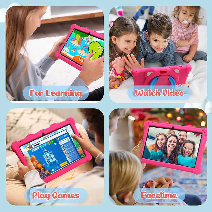ATMPC Kids Tablet PC 10.1 Inch Android 14 with 6GB RAM