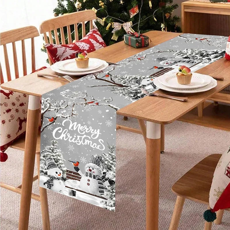 Winter Wonderland Snowman Christmas Table Runner 2025