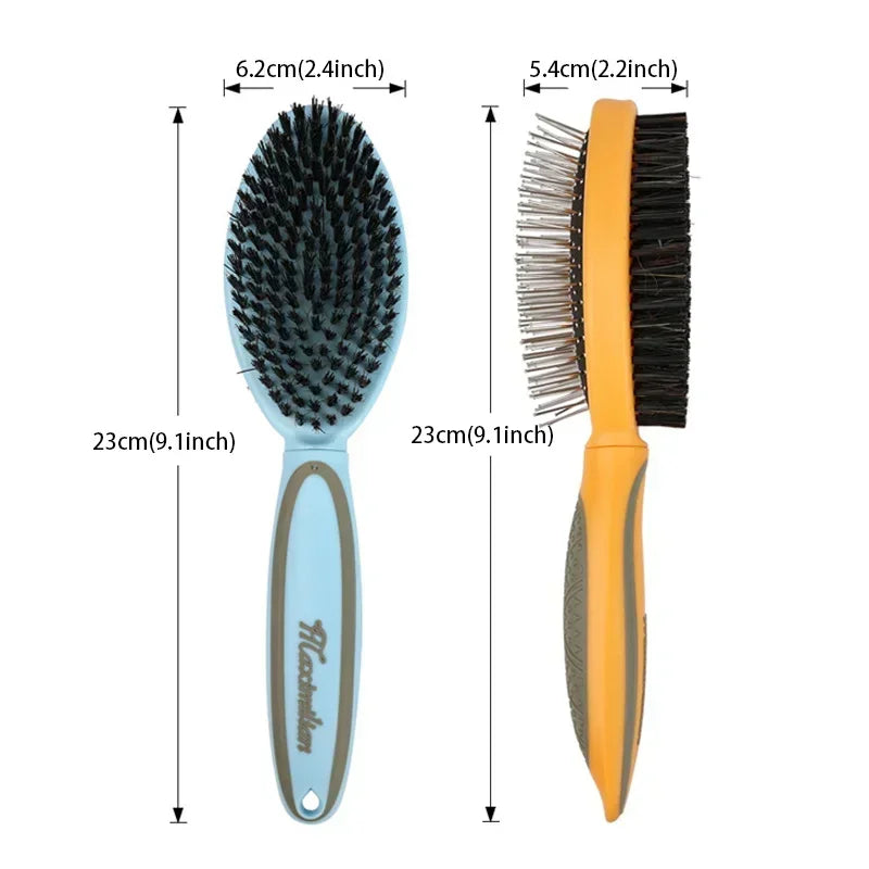 Pet Brush 2 In 1 Massage Comb Dog for Shedding Grooming
