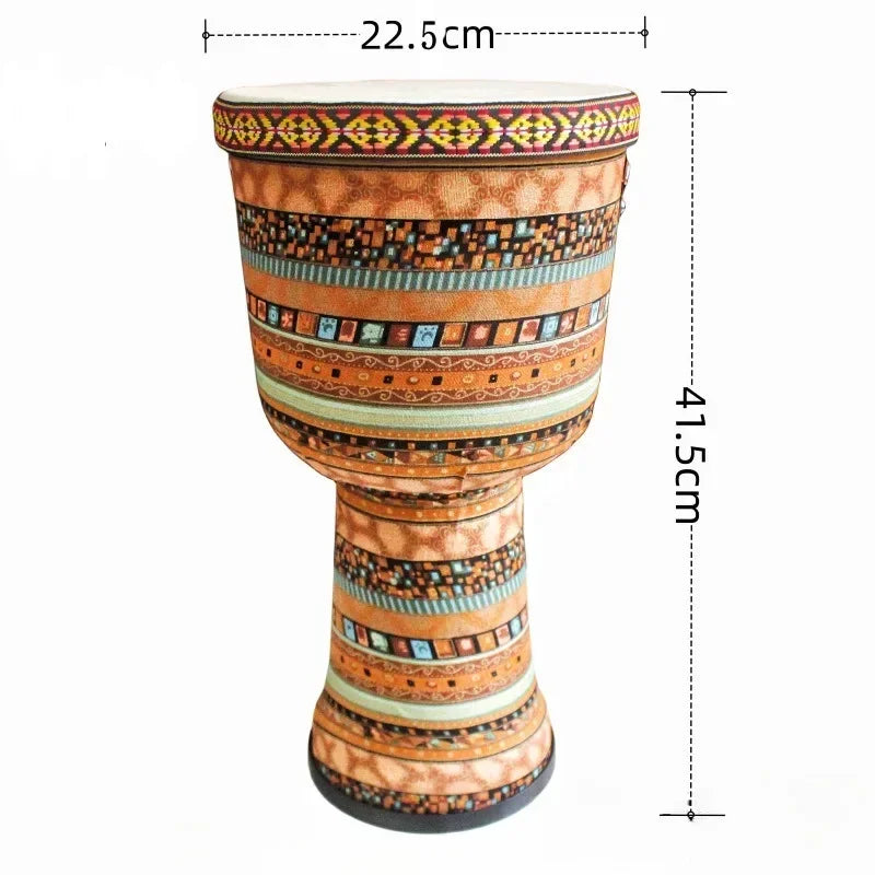 Sheepskin Djembe African Drum Kit 7 Drums Handmade Percussion Instrument For Beginners And Adults