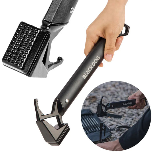 Outdoor Camping Hammer Aluminum Alloy Tent Ground Peg Hammer Outdoor Equipment Tools