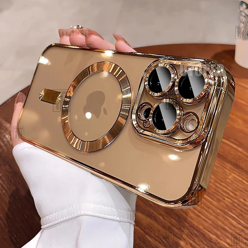 Desert Gold Case For iPhone 17 Series Pro Max Plus Magnetic Lens Protection