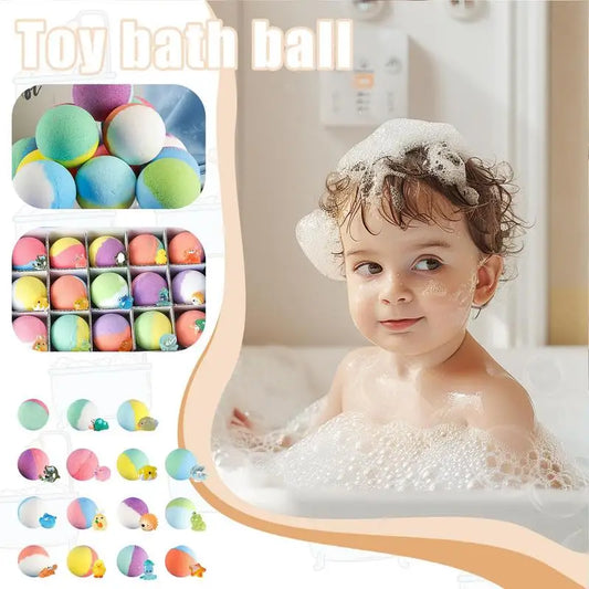 Bath Balls With Toys Fizzy Shower Balls For Kids Set Of 15