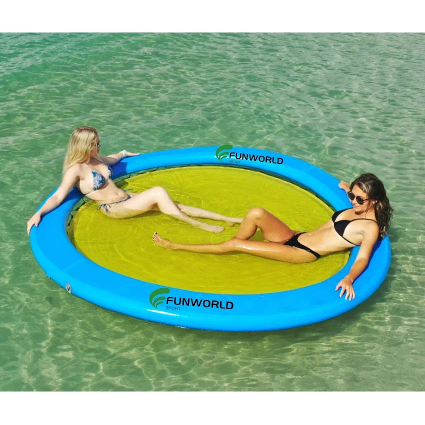 Funworldsport PVC Round Pool Inflatable Kids Summer Hammock