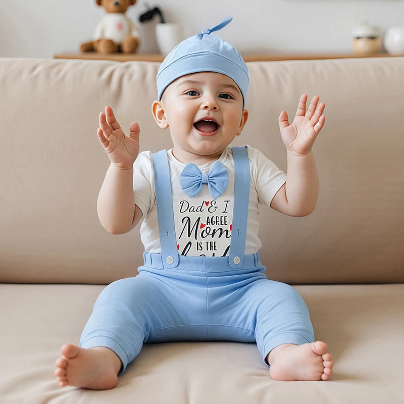 Toddler Boy Casual Wear Short Sleeve T-shirt and Shorts Set