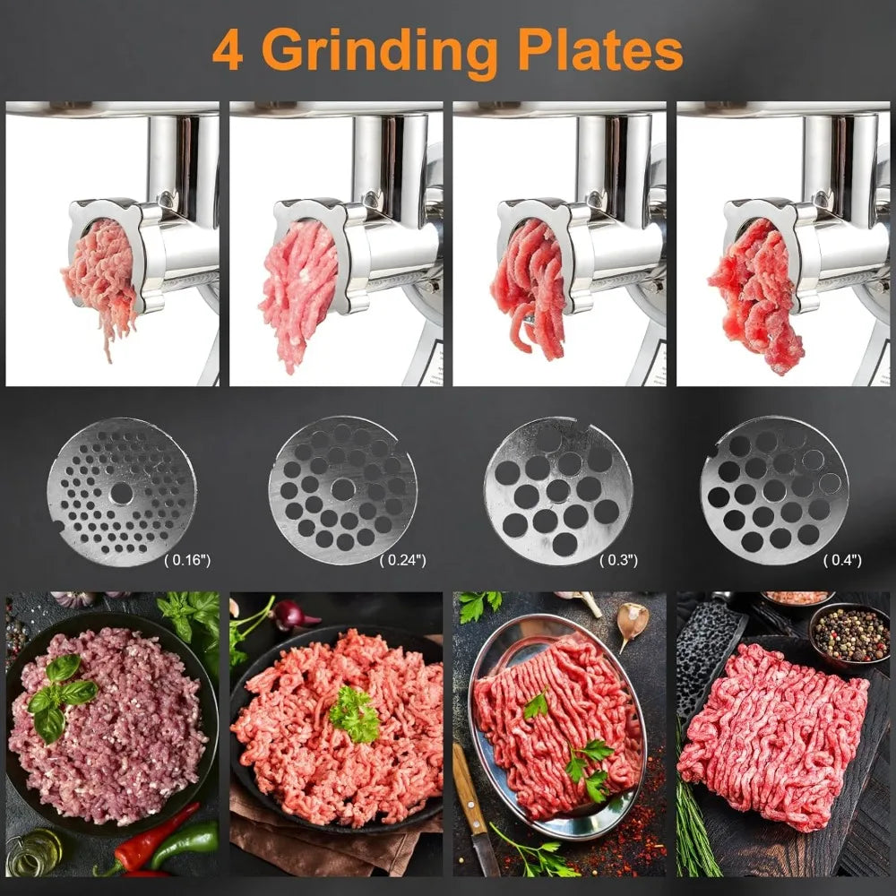 1.5 HP 1100W Commercial Meat Grinder Heavy Duty 550 LBS/H