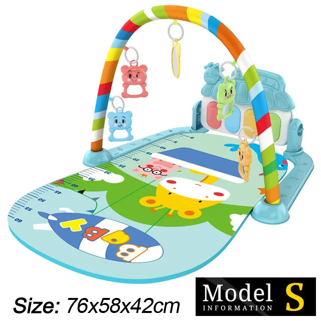 Baby Fitness Stand Music Play Gym Activity Toys Newborn