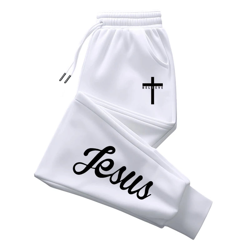 Jesus Christ Hoodies And Sweatpants Mens Set Autumn Winter Casual Tracksuit