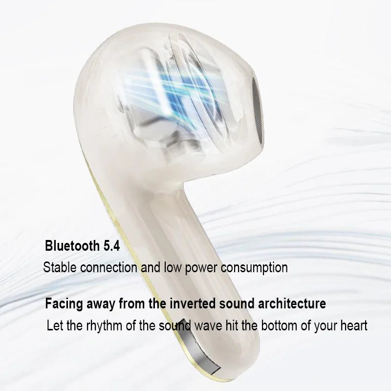 FITHEM Bluetooth Headphones Enc Noise Cancellation Wireless Earbuds HiFi Stereo