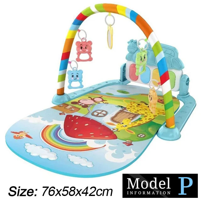 Baby Fitness Stand Music Play Gym Activity Toys Newborn