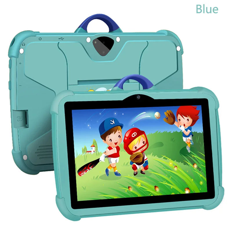 Cartoon Pattern Kids Tablet 7 Inch Quad Core 4GB RAM 64GB ROM Android Education