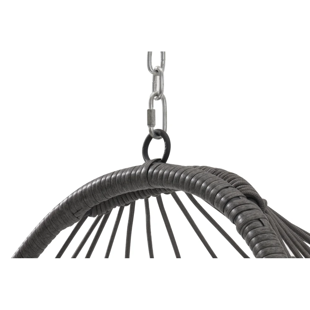 Outdoor Garden Rattan Egg Swing Chair Hanging Chair Set