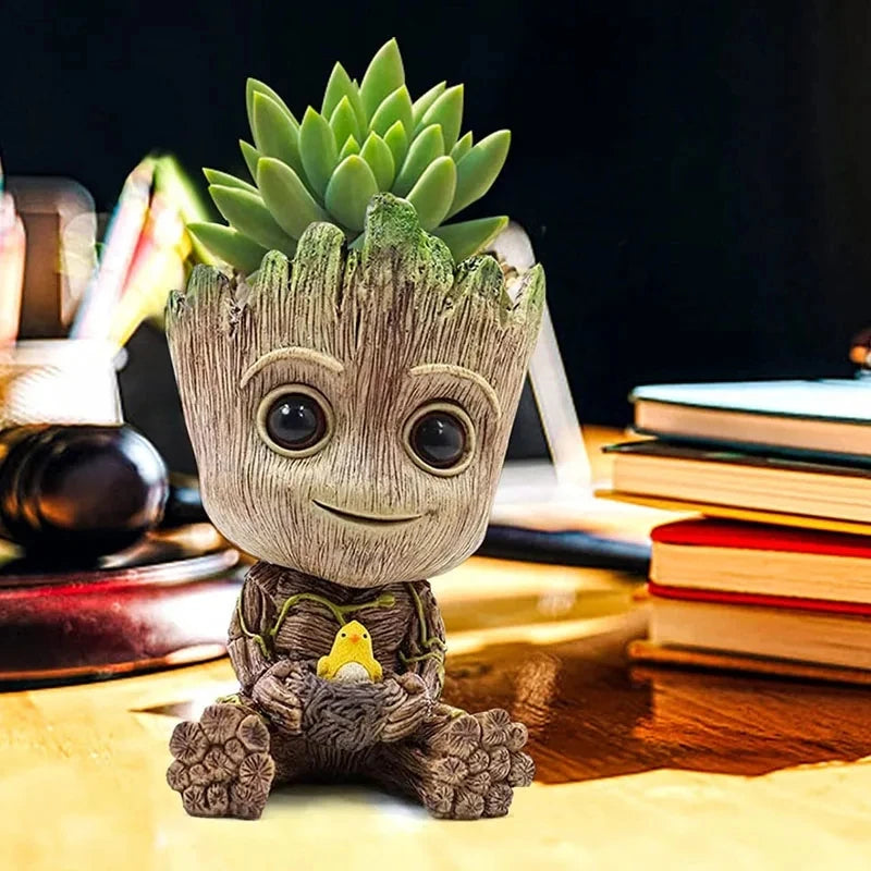 MINISO Groot Flower Pot Ornament Modern Art Vase For Living Room Decor