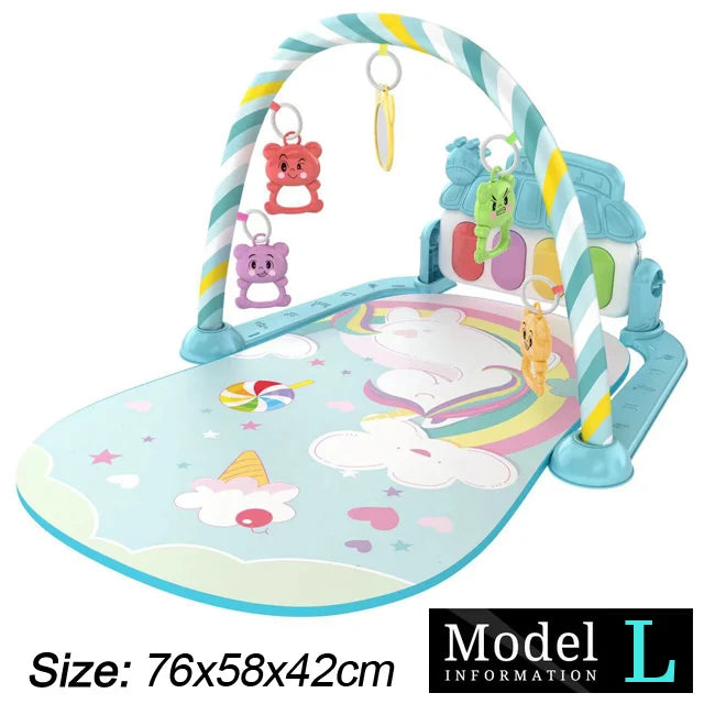 Baby Fitness Stand Music Play Gym Activity Toys Newborn