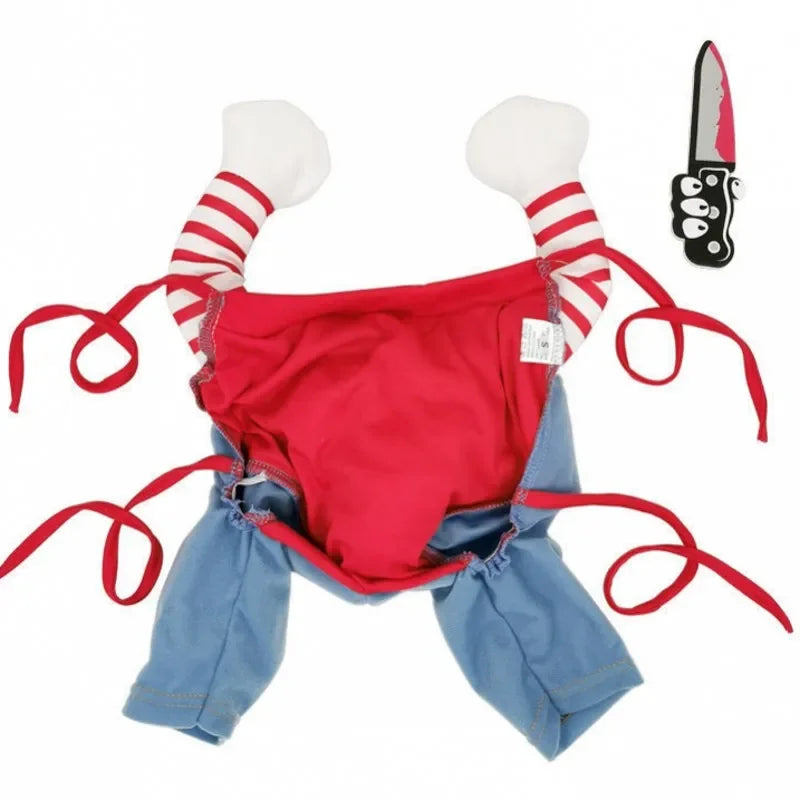 Funny Dog Horror Movie Sweatshirt Set Cosplay Chucky Outfit