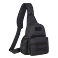 Men's Molle Tactical Sling Backpack Crossbody Bag with Water Bottle Holder