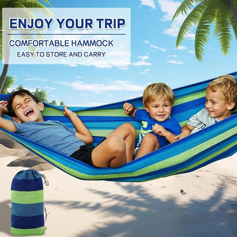 Durable Hammocks 660 Lbs Capacity, Camping Essentials Hiking Gear Accessories Max 2 X Tree Straps & Carabiners &
