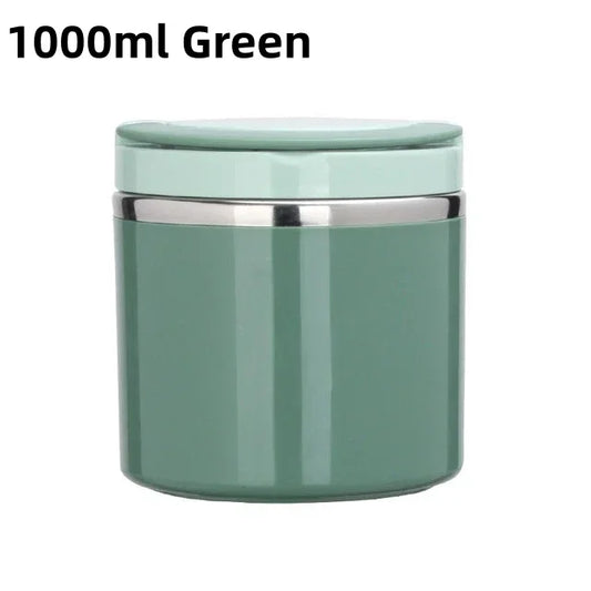 630 Milliliter and 1000 Milliliter Food Thermal Jar Insulated Soup Cup Thermos Containers Stainless Steel Lunch Box for School Children