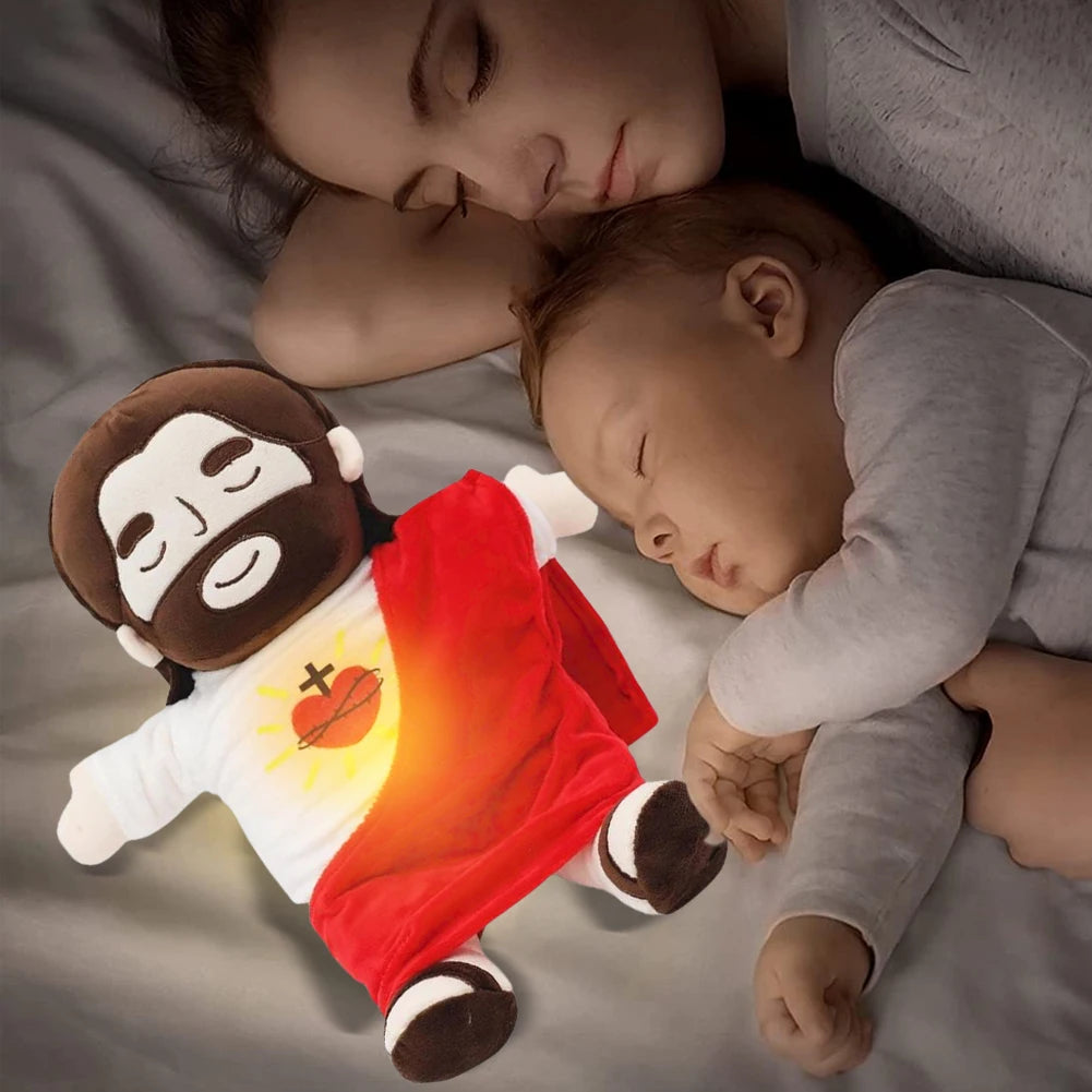 Breathing Jesus Plush Toy 32cm Soothing Stuffed Doll
