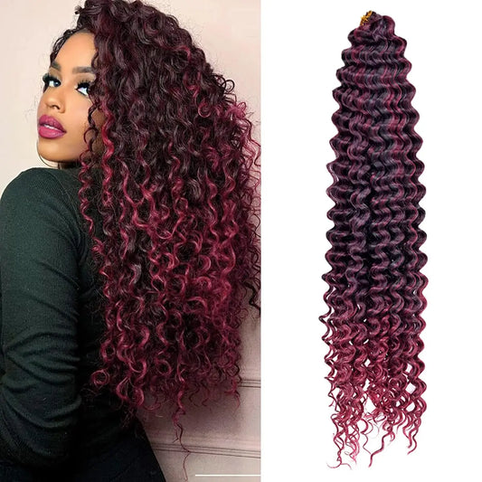 28 Inch Long Deep Wave Crochet Hair Effortless Ocean Wave Glam