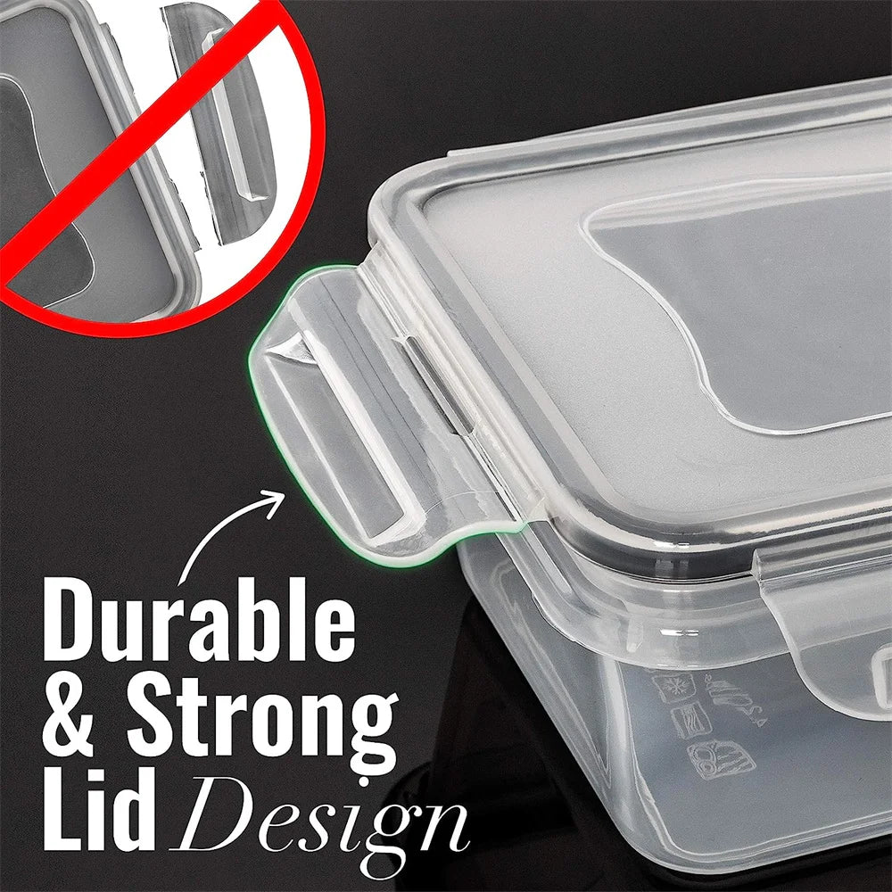BPA Free Reusable Storage Containers 840ml Microwave Safe Freezer Dishwasher