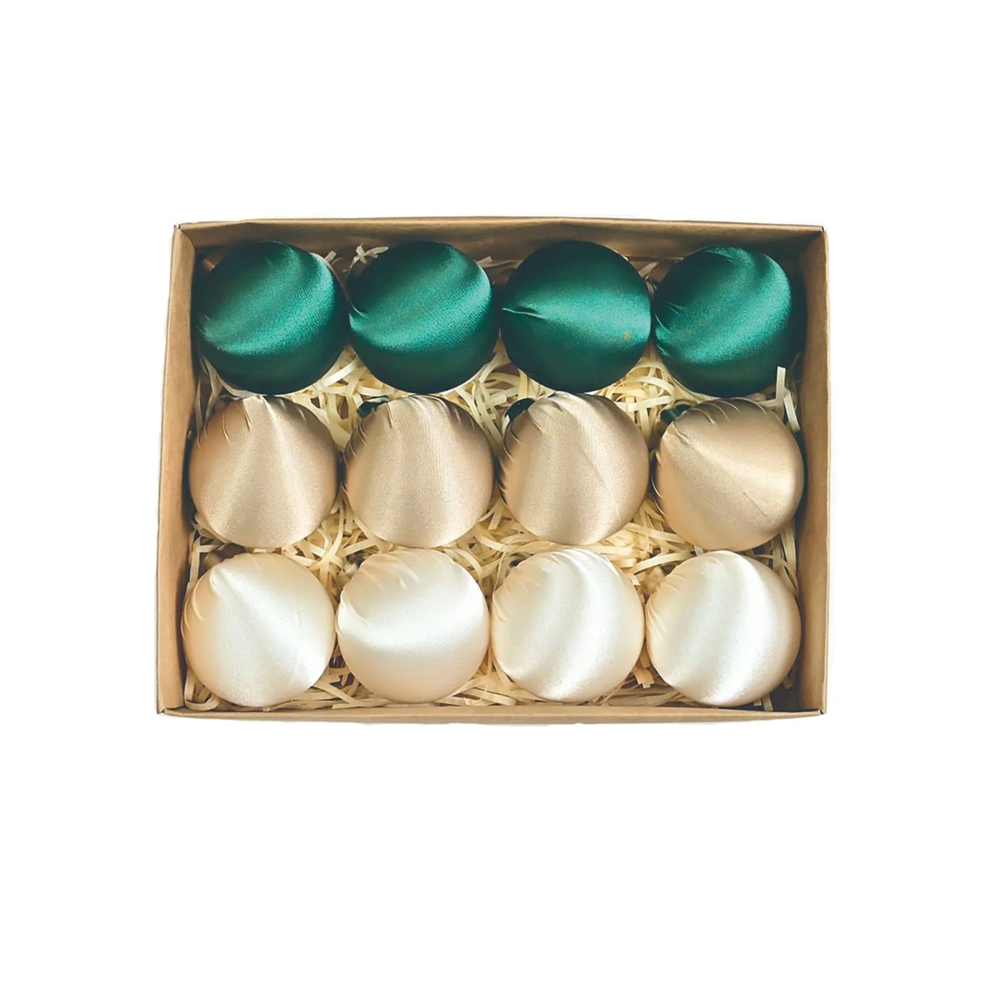 12pcs Glossy Velvet Christmas Ball Ornaments For Tree 2025