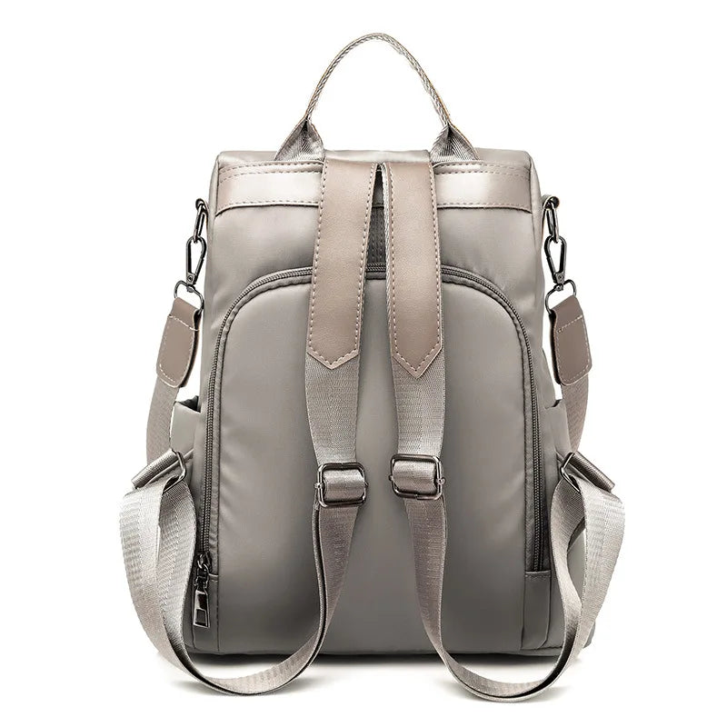 Anti Theft Womens Backpack 2024 Korean Style Nylon Canvas Oxford Bag