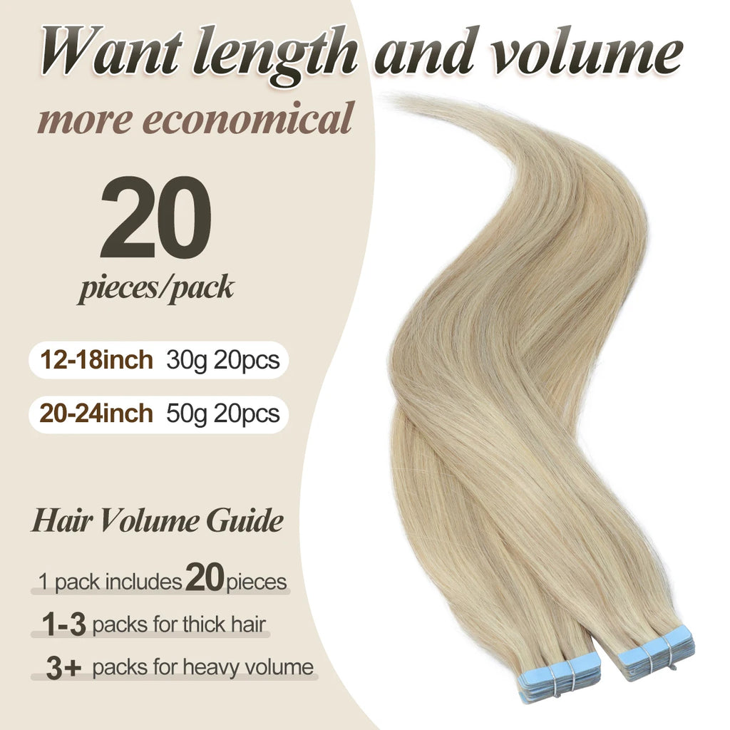 Brown Tape In Remy Human Hair Extensions Seamless Skin Weft 12 To 24 Inches