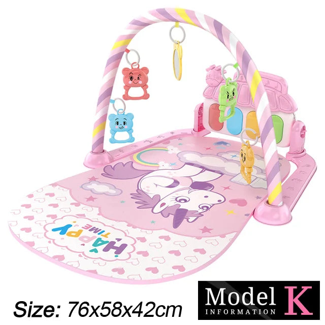 Baby Fitness Stand Music Play Gym Activity Toys Newborn