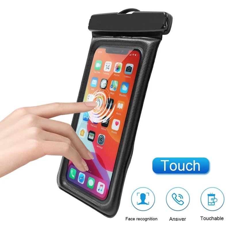 Floating Airbag Waterproof Phone Case Universal Swim Bag For Smartphones