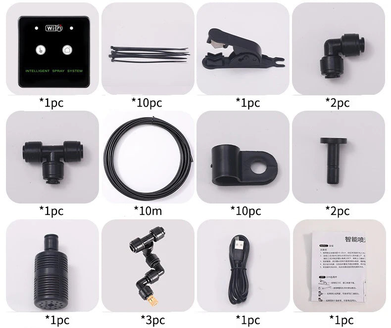 Rainforest Sprayer WiFi Control Automatic Mist System Kit