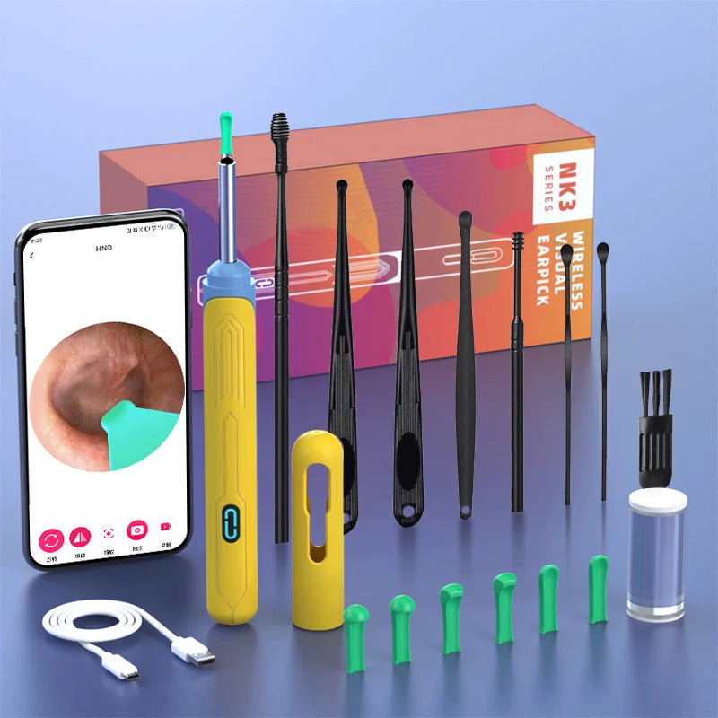 Ear Cleaner with Camera Set HD Earpick Wax Removal Tool