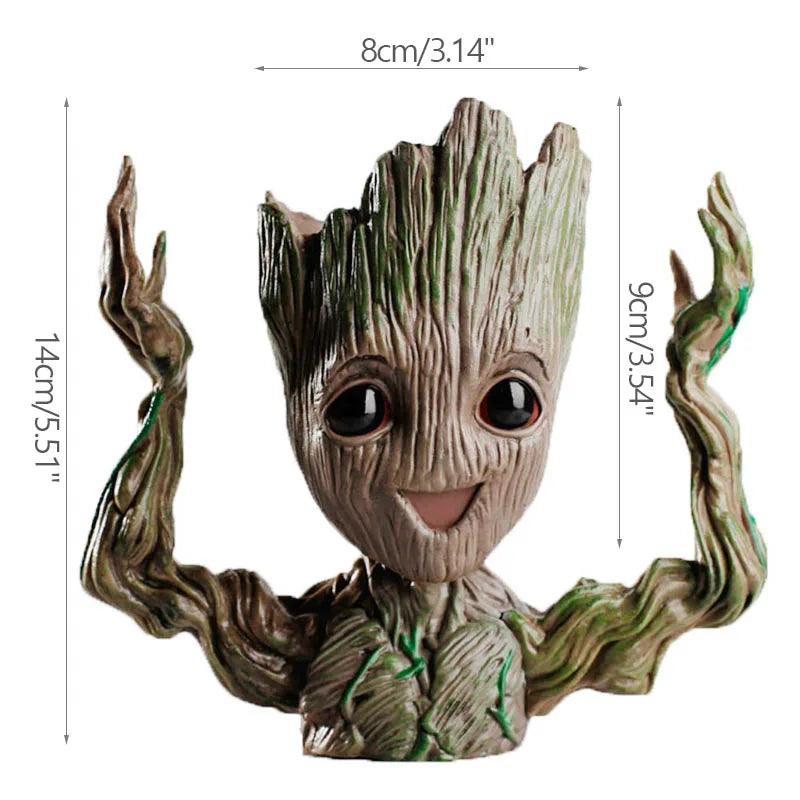 MINISO Groot Flower Pot Ornament Modern Art Vase For Living Room Decor